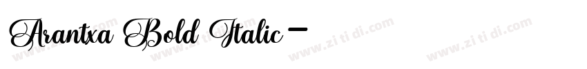 Arantxa Bold Italic字体转换